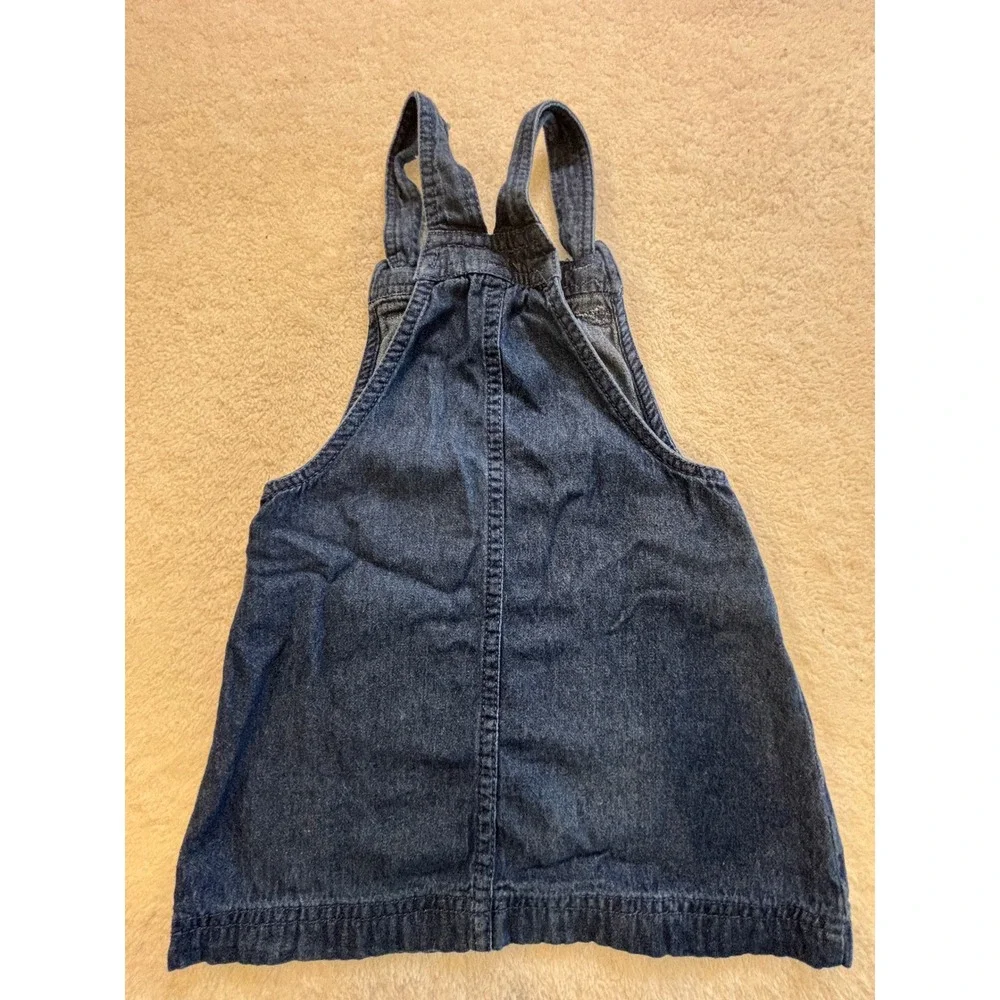 Cynthia‎ Rowley Girls Blue Denim Overall Pinafore Jumper Dress Size 4T